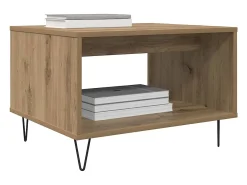 Mesa de Café Roble artisan 60 x 50 x 40 cm Madera contrachapada