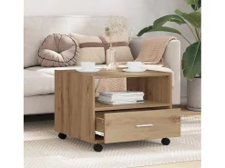 Mesa de Café Roble artisan 55 x 55 x 45 cm Madera contrachapada