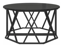 Mesa de Café Roble negro 80 x 80 x 42 cm
