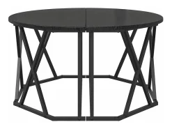 Mesa de Café Roble negro 80 x 80 x 42 cm