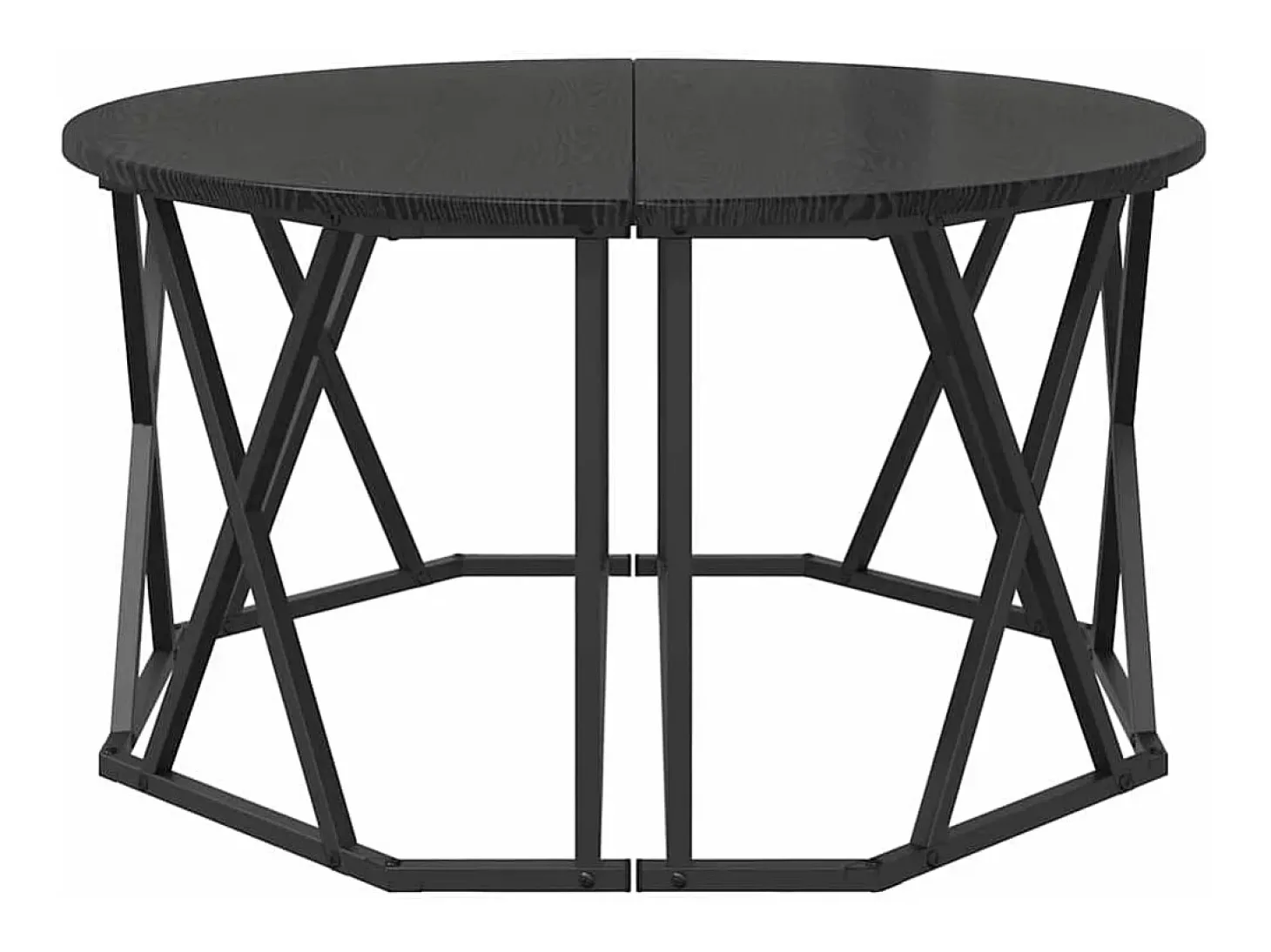 Mesa de Café Roble negro 80 x 80 x 42 cm