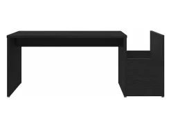 Mesa de Café Roble negro 90 x 45 x 35 cm Madera contrachapada