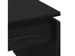 Mesa de Café Roble Negro 68 x 38 x 50 cm Madera contrachapada