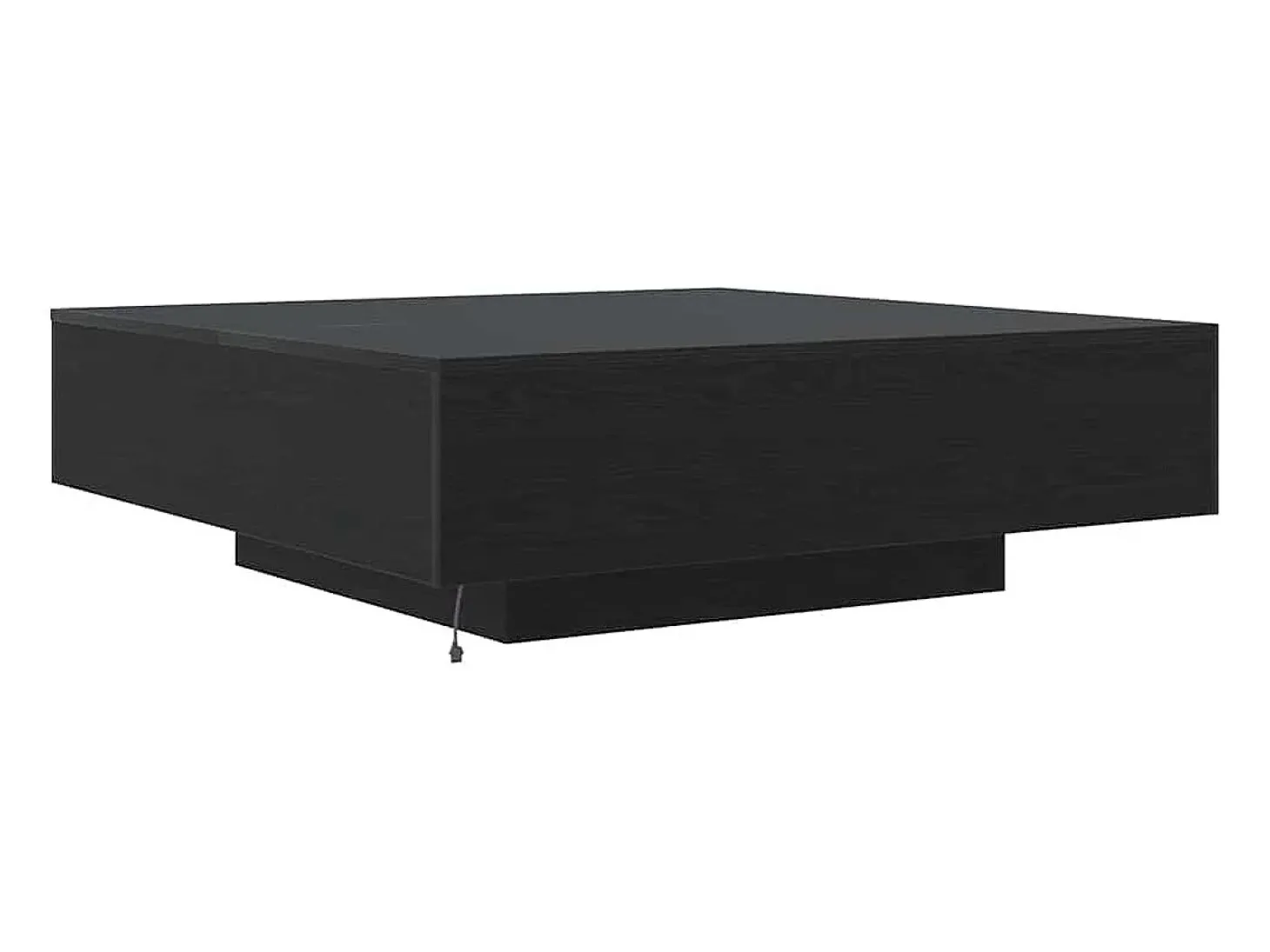 Mesa de Café Roble negro 100 x 100 x 31 cm Madera contrachapada