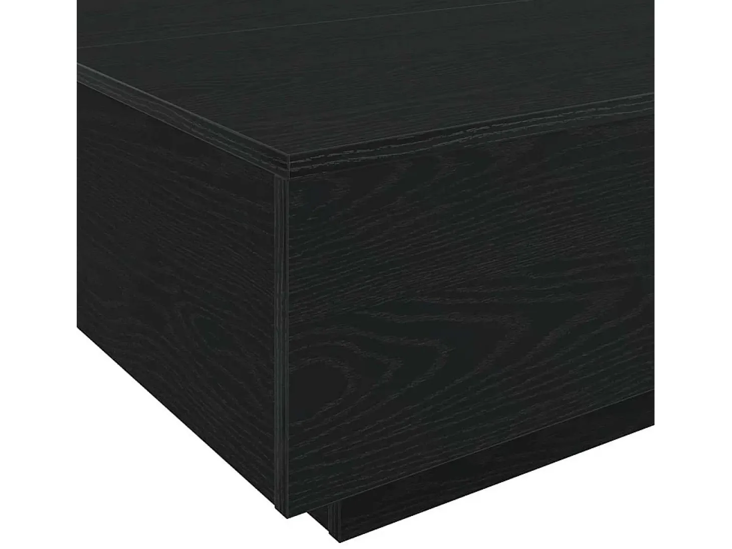 Mesa de Café Roble negro 100 x 100 x 31 cm Madera contrachapada