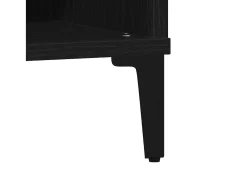 Mesa de Café Roble negro 60 x 60 x 30 cm Madera contrachapada
