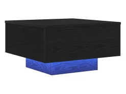 Mesa de Café Roble negro 55 x 55 x 31 cm Madera contrachapada