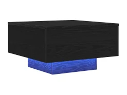 Mesa de Café Roble negro 55 x 55 x 31 cm Madera contrachapada
