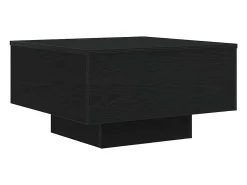 Mesa de Café Roble negro 55 x 55 x 31 cm Madera contrachapada