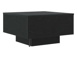 Mesa de Café Roble negro 55 x 55 x 31 cm Madera contrachapada