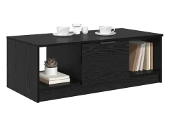 Mesa de Café Roble negro 100 x 50 x 36 cm Madera contrachapada