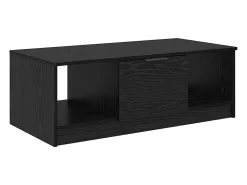 Mesa de Café Roble negro 100 x 50 x 36 cm Madera contrachapada