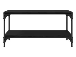 Mesa de Café Roble negro 80 x 50 x 40 cm Madera contrachapada