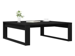 Mesa de Café Roble negro 100 x 100 x 35 cm Madera contrachapada