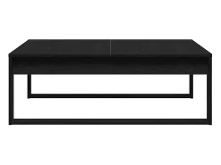 Mesa de Café Roble negro 100 x 100 x 35 cm Madera contrachapada