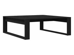 Mesa de Café Roble negro 100 x 100 x 35 cm Madera contrachapada