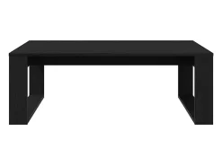Mesa de Café Roble negro 100 x 100 x 35 cm Madera contrachapada
