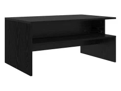Mesa de Café Roble negro 90 x 55 x 42.5 cm Madera contrachapada