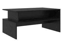 Mesa de Café Roble negro 90 x 55 x 42.5 cm Madera contrachapada