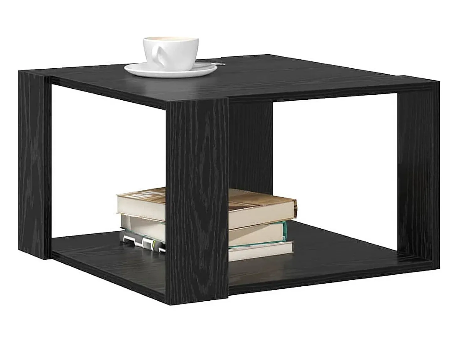 Mesa de Café Roble negro 51.5 x 51.5 x 30 cm