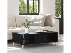 Mesa de Café Roble negro 103.5 x 60 x 35 cm