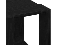 Mesa de Café Roble negro 32 x 32 x 30 cm Madera contrachapada