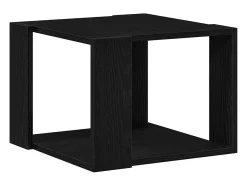 Mesa de Café Roble negro 40 x 40 x 30 cm Madera contrachapada