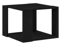 Mesa de Café Roble negro 40 x 40 x 30 cm Madera contrachapada