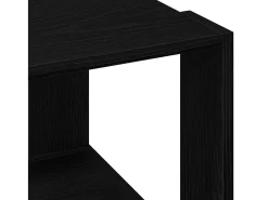 Mesa de Café Roble negro 40 x 40 x 30 cm Madera contrachapada