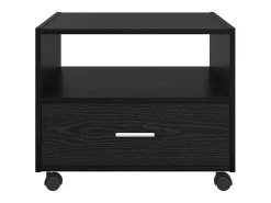 Mesa de Café Roble negro 55 x 55 x 45 cm Madera contrachapada