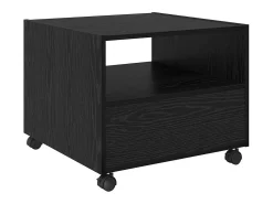 Mesa de Café Roble negro 55 x 55 x 45 cm Madera contrachapada