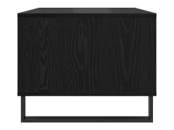 Mesa de Café Roble negro 60 x 50 x 40 cm Madera contrachapada