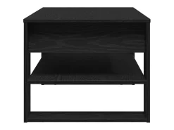 Mesa de Café Roble negro 102 x 55 x 45 cm Madera contrachapada