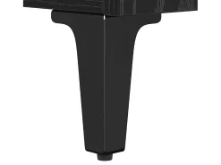 Mesa de Café Roble negro 90 x 49 x 45 cm Madera contrachapada