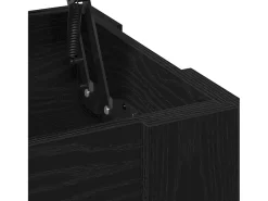 Mesa de Café Roble negro 79 x 49 x 41 cm Madera contrachapada