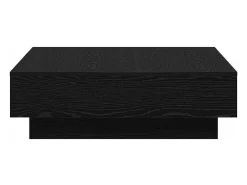 Mesa de Café Roble negro 90 x 90 x 28 cm Madera contrachapada