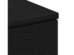 Mesa de Café Roble negro 90 x 60 x 31 cm Madera contrachapada