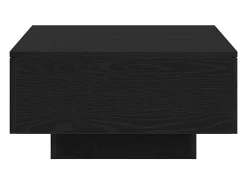Mesa de Café Roble negro 90 x 60 x 31 cm Madera contrachapada