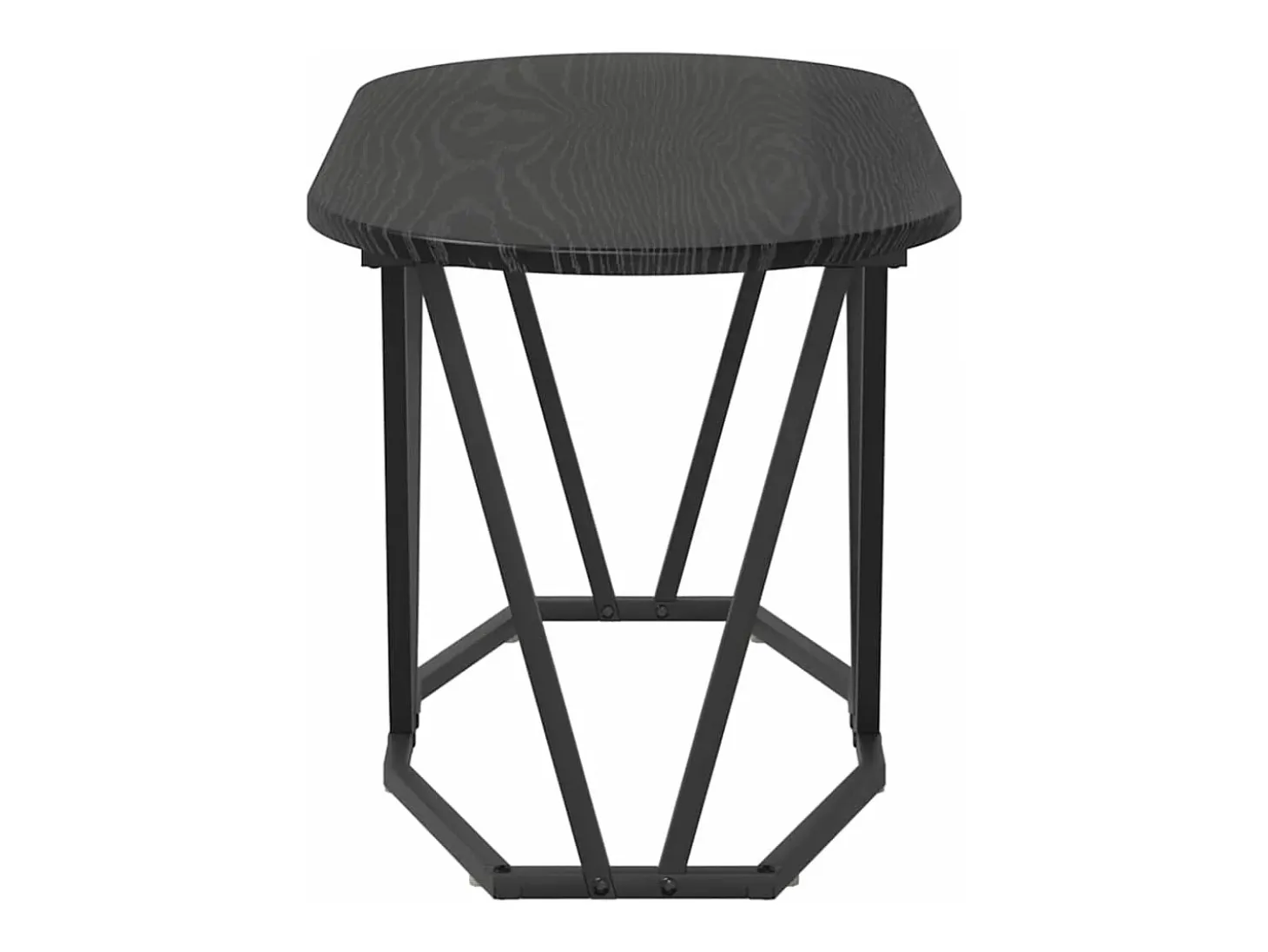 Mesa de Café Roble Negro 80 x 40 x 40.5 cm