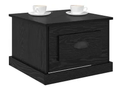 Mesa de Café Roble negro 50 x 50 x 35 cm Madera contrachapada