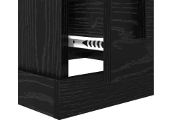 Mesa de Café Roble negro 50 x 50 x 35 cm Madera contrachapada