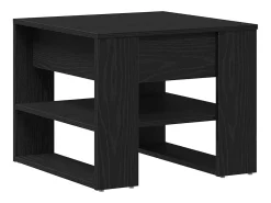 Mesa de Café Roble negro 55.5 x 55 x 45 cm Madera contrachapada