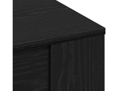 Mesa de Café Roble negro 55.5 x 55 x 45 cm Madera contrachapada