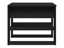 Mesa de Café Roble negro 55.5 x 55 x 45 cm Madera contrachapada
