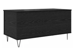 Mesa de Café Roble negro 90 x 44.5 x 45 cm Madera contrachapada