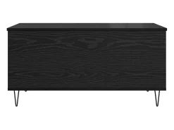 Mesa de Café Roble negro 90 x 44.5 x 45 cm Madera contrachapada