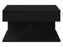 Mesa de Café Roble Negro 57 x 57 x 30 cm Madera contrachapada