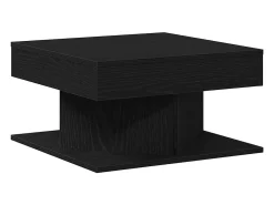 Mesa de Café Roble Negro 57 x 57 x 30 cm Madera contrachapada