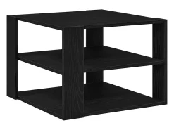 Mesa de Café Roble negro 59.5 x 59.5 x 40 cm