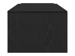 Mesa de Café Roble negro 150 x 50 x 35 cm Madera contrachapada